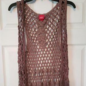 Women's fringe vest